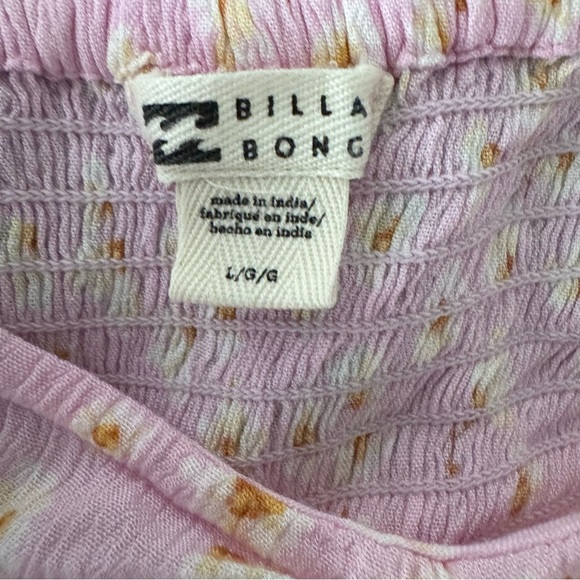 Billabong Women’s Swept Away Pink Long Sleeve Midi Dress Size Large - Picture 3 of 6